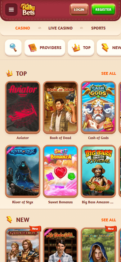 Entdecken Sie die Welt von BillyBets Online Casino